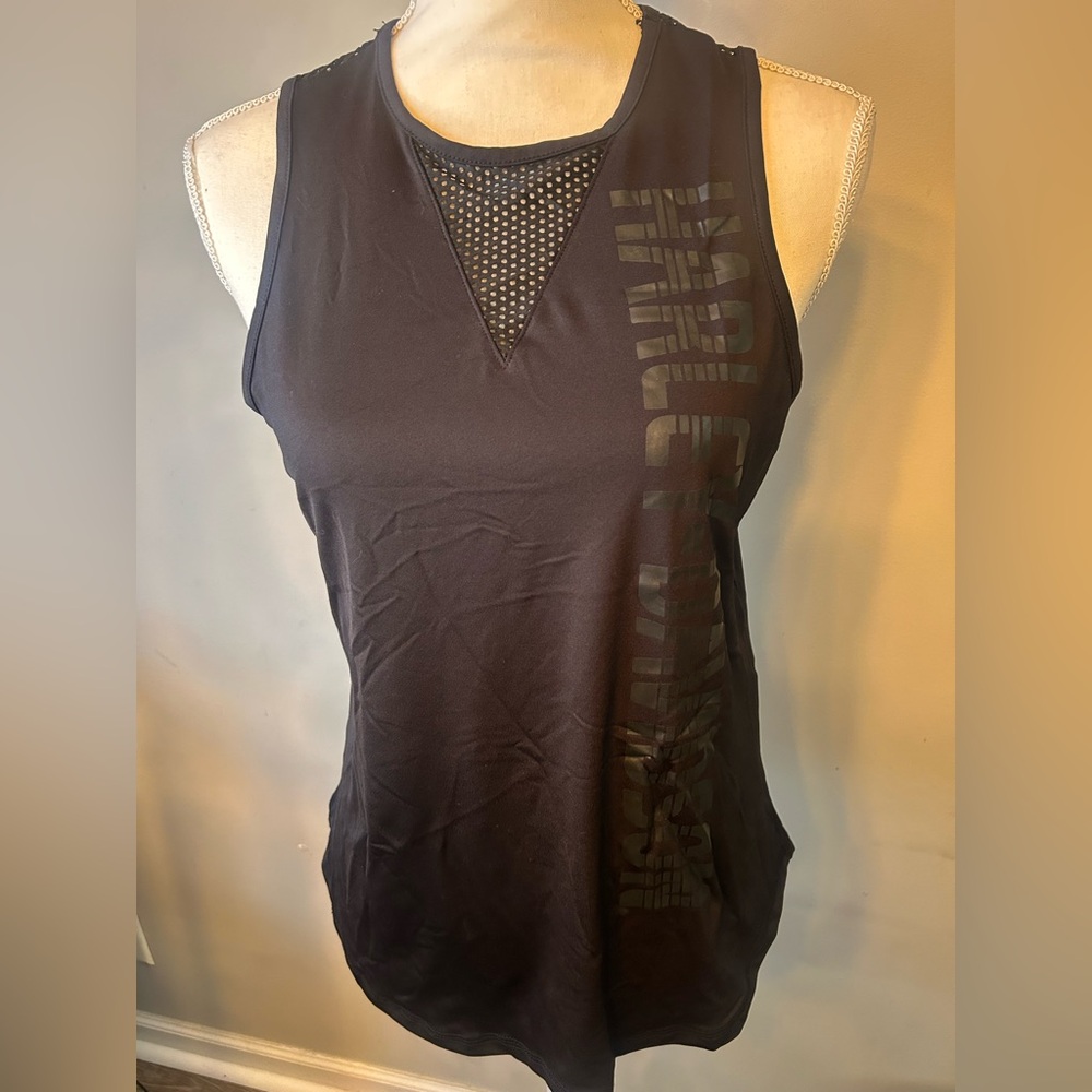 Harley-Davidson Black Mesh Detail Tank Top